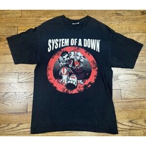 Vintage System of a Down Graphic T-Shirt Elephant Mushroom Men's Large Sz Medium